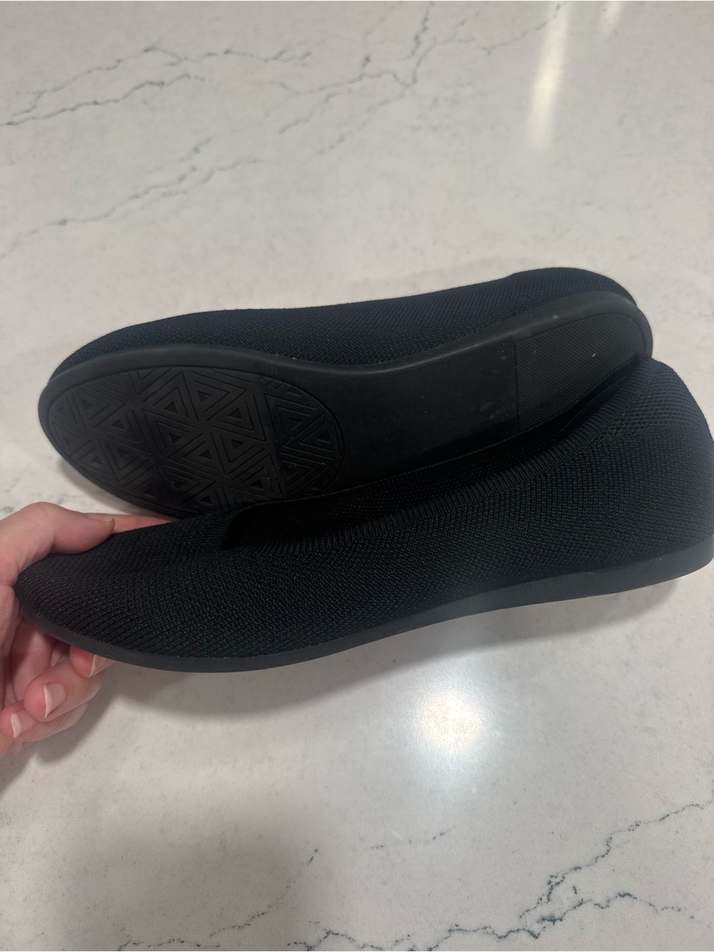 Jellypop Black Knit Memory Foam Round Toe Slip-On Ballet Flats Women's 8 - Picture 7 of 11